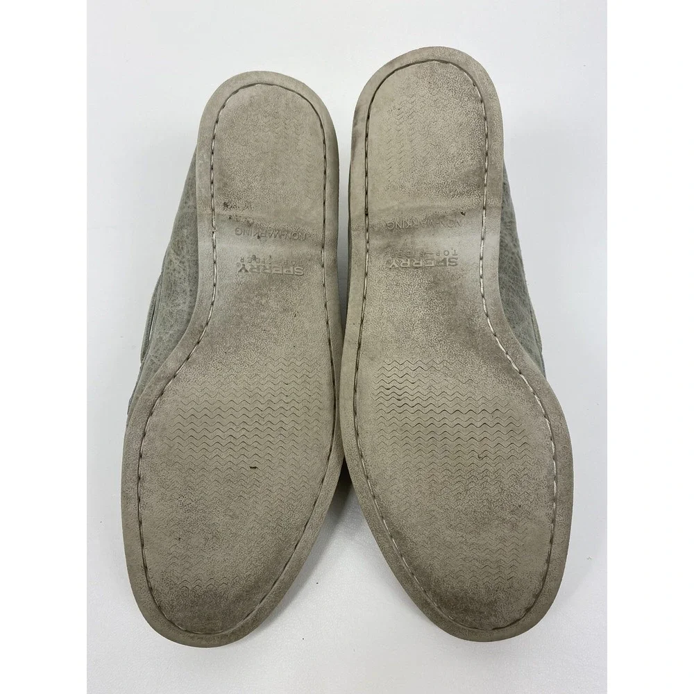 Sperry Men's Gold Cup Grey Leather Welt Boat Shoes Size: 11.5 M‎
